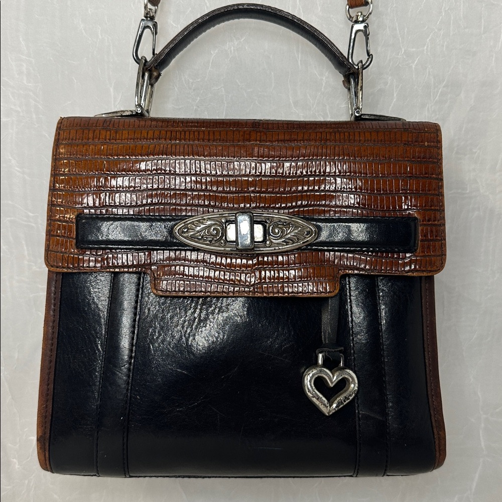 Brighton Brown and Black Vintage Handbag